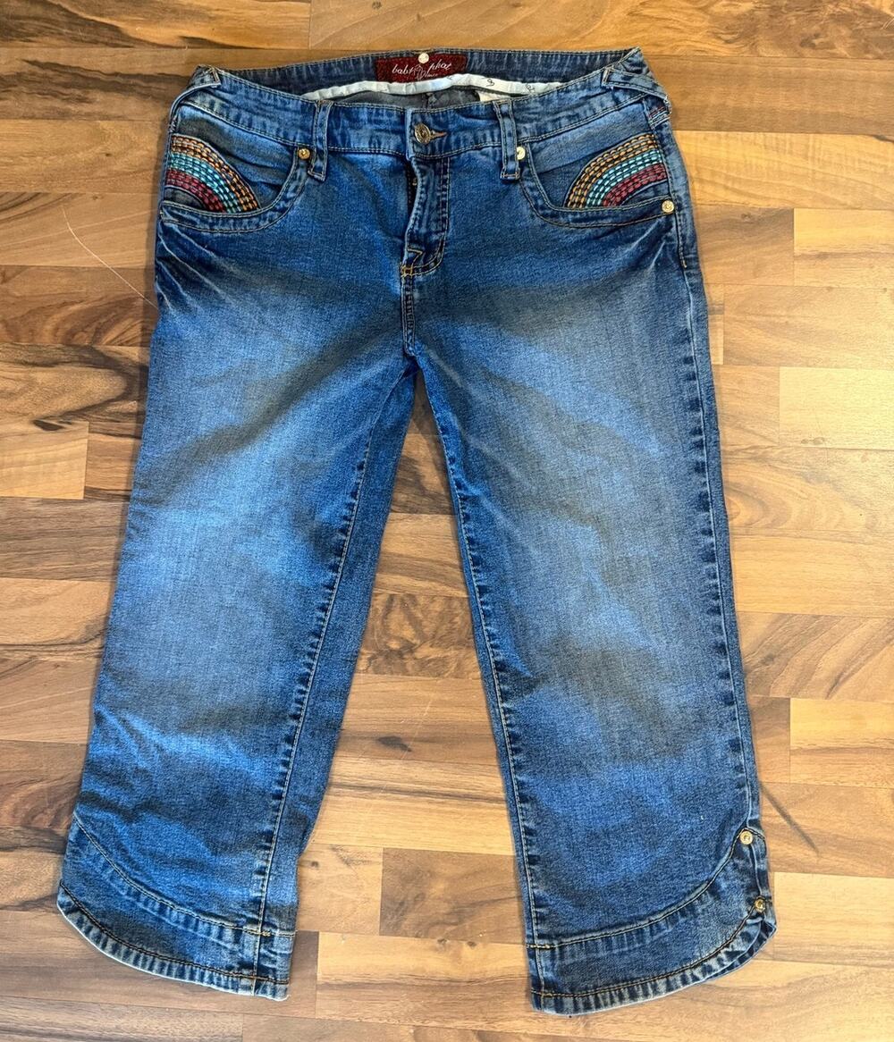 Y2K Baby Phat Embroidered Capris Size 9